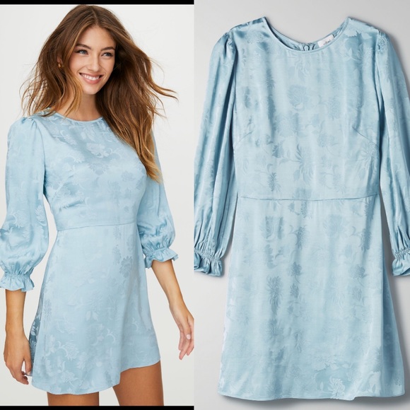 Wilfred baroque puff sleeve fit/flare dress sz 8 - Picture 2 of 4